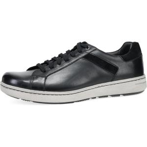 imageDansko Trevor Lace up Stylish Sneaker for Men  Leather Linings for Breathability  SlipResistant OutsoleBlack