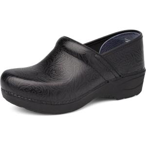 imageDansko XP 20 Clogs  Lightweight SlipResistant Footwear for Comfort and Support  Ideal for Long Standing Professionals  Food Service Healthcare ProfessionalsBlack Tooled Floral