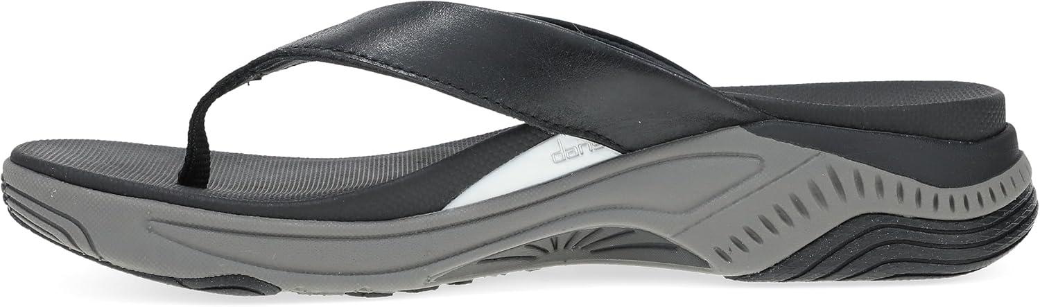 imageDansko Rosemary Walking FlipFlop for Women  Lightweight EVA Midsole and Rubber Outsole Natural Arch for Support and Propel Forepart for Energy ReturnBlack