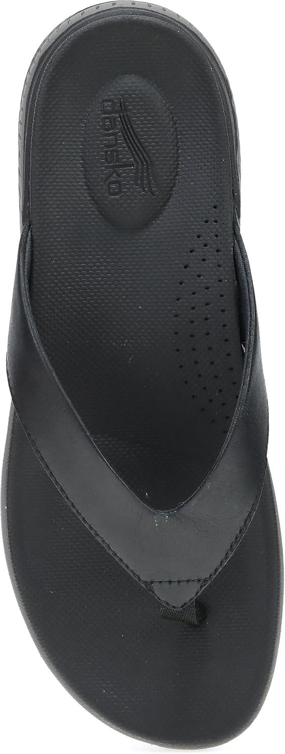 imageDansko Rosemary Walking FlipFlop for Women  Lightweight EVA Midsole and Rubber Outsole Natural Arch for Support and Propel Forepart for Energy ReturnBlack