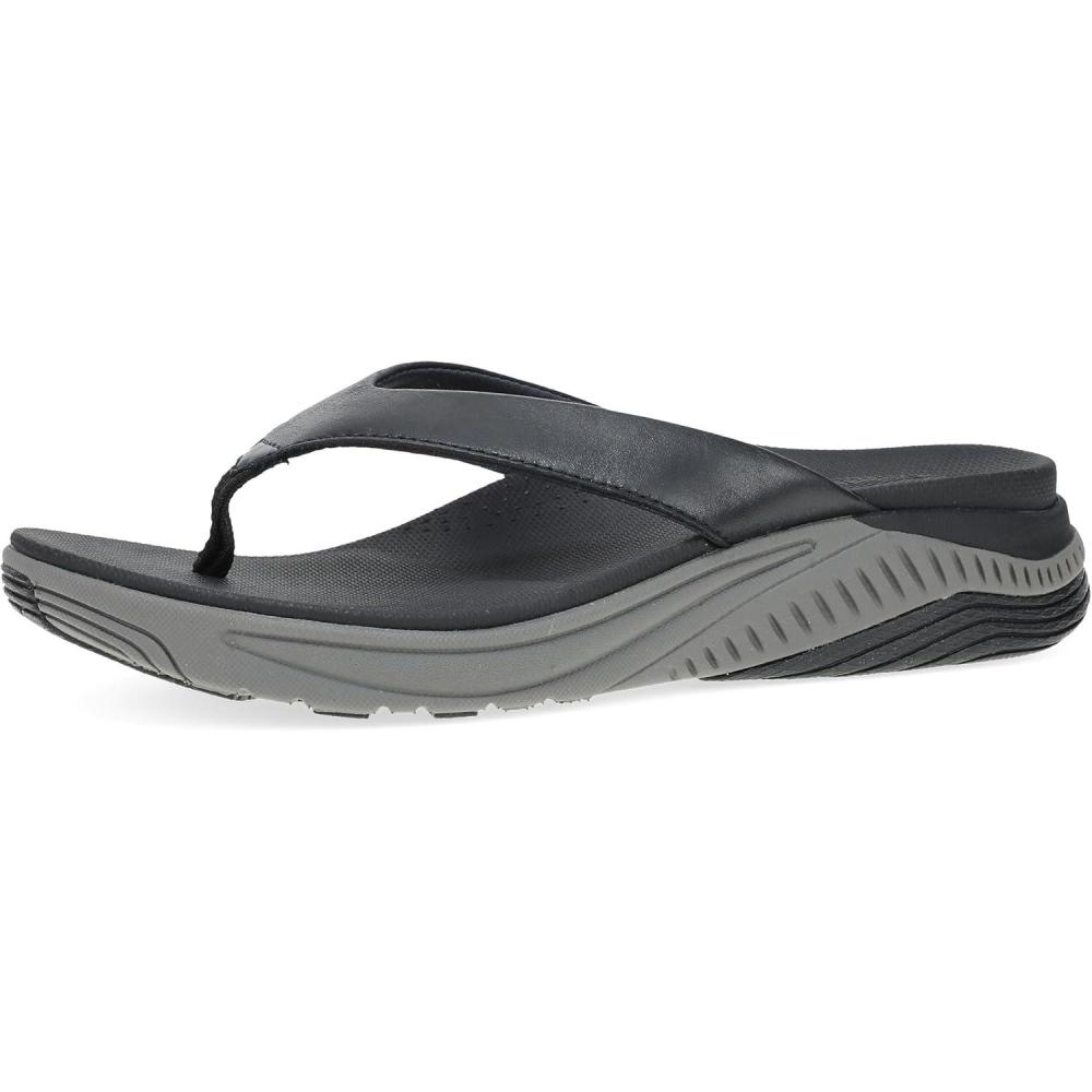 imageDansko Rosemary Walking FlipFlop for Women  Lightweight EVA Midsole and Rubber Outsole Natural Arch for Support and Propel Forepart for Energy ReturnBlack