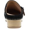 imageBurnished Nubuck Berry Black Mule by DanskoBlack Waterproof Suede