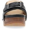 imageDansko Adeline Heeled Slide Sandal for Women  HandCrafted Wooden Outsoles  Memory Foam Footbeds and Rubber Padded Outsoles for Comfort and DurabilityBlack