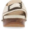 imageDansko Adeline Heeled Slide Sandal for Women  HandCrafted Wooden Outsoles  Memory Foam Footbeds and Rubber Padded Outsoles for Comfort and DurabilityBone