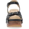 imageDansko Alanna Heeled Adjustable Sandal for Women  HandCrafted Wooden Outsoles  Memory Foam Footbeds and Rubber Padding for Unparalleled Comfort and DurabilityBlack