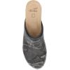 imageDansko Andie Womens Handcrafted Mule Clogs  Artisan Wood Sole SlipOn Shoes with Memory Foam Insole  Made in BrazilGrey