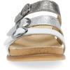 imageDansko Campbell SlipOn Wedge Sandal for Women Low Profile Wedge with Arch Support Adjustable Fit for Walking ComfortPewter