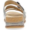 imageDansko Campbell SlipOn Wedge Sandal for Women Low Profile Wedge with Arch Support Adjustable Fit for Walking ComfortPewter