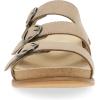 imageDansko Campbell SlipOn Wedge Sandal for Women Low Profile Wedge with Arch Support Adjustable Fit for Walking ComfortSand
