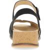 imageDansko Cass PeepToe Wedge Sandal for Women Low Profile Wedge with Arch Support Adjustable Fit for Walking ComfortBlack