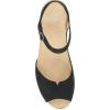 imageDansko Cass PeepToe Wedge Sandal for Women Low Profile Wedge with Arch Support Adjustable Fit for Walking ComfortBlack