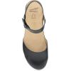 imageDansko Christine Womens Cushioned Low Profile Wedge Mary Jane  ClosedToe Sandal with Hook and Loop Adjustable Strap Lightweight Comfort Arch SupportBlack