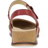 imageDansko Christine Womens Cushioned Low Profile Wedge Mary Jane  ClosedToe Sandal with Hook and Loop Adjustable Strap Lightweight Comfort Arch SupportRed