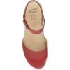 imageDansko Christine Womens Cushioned Low Profile Wedge Mary Jane  ClosedToe Sandal with Hook and Loop Adjustable Strap Lightweight Comfort Arch SupportRed