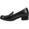 imageDansko Danica Heeled Loafer for Women  Waterproof Leather with Rubber Outsole and Leather Stacked Heel for LongLasting Style in Any WeatherBlack