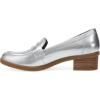 imageDansko Danica Heeled Loafer for Women  Waterproof Leather with Rubber Outsole and Leather Stacked Heel for LongLasting Style in Any WeatherSilver
