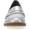 imageDansko Danica Heeled Loafer for Women  Waterproof Leather with Rubber Outsole and Leather Stacked Heel for LongLasting Style in Any WeatherSilver