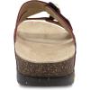 imageDansko Dayna Double Buckle SlipOn Sandal for Women  Cushioned Cork Midsole for Comfort and Shock Absorption  Vibram ECOSTEP EVO Rubber Outsole for LongLasting WearCinnabar