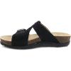 imageDansko Dayna Double Buckle SlipOn Sandal for Women  Cushioned Cork Midsole for Comfort and Shock Absorption  Vibram ECOSTEP EVO Rubber Outsole for LongLasting WearBlack