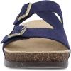 imageDansko Dayna Double Buckle SlipOn Sandal for Women  Cushioned Cork Midsole for Comfort and Shock Absorption  Vibram ECOSTEP EVO Rubber Outsole for LongLasting WearNavy