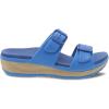 imageDansko Kandi SlipOn Adjustable Sandal for Women  Lightweight and Durable Easy Clean Molded EVA Natural Arch Technology for Added SupportBlue