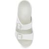imageDansko Kandi SlipOn Adjustable Sandal for Women  Lightweight and Durable Easy Clean Molded EVA Natural Arch Technology for Added SupportWhite