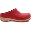 imageDansko Kane SlipOn Mule Clog for Women  Lightweight Cushioned Comfort and Removable EVA Footbed with Arch Support  Easy Clean UppersRed Molded