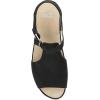 imageDansko Laverne PeepToe Sandals for Women  TStrap Design with Stain Resistant Nubuck LeathersBlack
