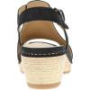 imageDansko Laverne PeepToe Sandals for Women  TStrap Design with Stain Resistant Nubuck LeathersBlack