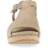 imageDansko Laverne PeepToe Sandals for Women  TStrap Design with Stain Resistant Nubuck LeathersSand