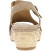 imageDansko Laverne PeepToe Sandals for Women  TStrap Design with Stain Resistant Nubuck LeathersSand