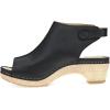 imageDansko Lizzy PeepToe Booties for Women  Linings from Recycled Materials and Leather for Breathability Lightweight Rubber Outsole for LongLasting WearBlack