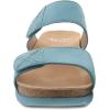 imageDansko Maddy SlipOn Wedge Sandal for Women Comfortable Wedge Shoes with Arch Support Fully Adjustable Straps with Hook ampamp Loop ClosureVersatile Casual to Dressy Footwear Lightweight Rubber OutsoleLagoon