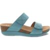 imageDansko Maddy SlipOn Wedge Sandal for Women Comfortable Wedge Shoes with Arch Support Fully Adjustable Straps with Hook ampamp Loop ClosureVersatile Casual to Dressy Footwear Lightweight Rubber OutsoleLagoon
