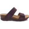 imageDansko Maddy SlipOn Wedge Sandal for Women Comfortable Wedge Shoes with Arch Support Fully Adjustable Straps with Hook ampamp Loop ClosureVersatile Casual to Dressy Footwear Lightweight Rubber OutsolePurple