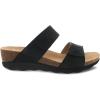 imageDansko Maddy SlipOn Wedge Sandal for Women Comfortable Wedge Shoes with Arch Support Fully Adjustable Straps with Hook ampamp Loop ClosureVersatile Casual to Dressy Footwear Lightweight Rubber OutsoleBlack