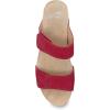 imageDansko Maddy SlipOn Wedge Sandal for Women Comfortable Wedge Shoes with Arch Support Fully Adjustable Straps with Hook ampamp Loop ClosureVersatile Casual to Dressy Footwear Lightweight Rubber OutsoleRed