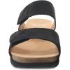 imageDansko Maddy SlipOn Wedge Sandal for Women Comfortable Wedge Shoes with Arch Support Fully Adjustable Straps with Hook ampamp Loop ClosureVersatile Casual to Dressy Footwear Lightweight Rubber OutsoleBlack