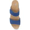 imageDansko Maddy SlipOn Wedge Sandal for Women Comfortable Wedge Shoes with Arch Support Fully Adjustable Straps with Hook ampamp Loop ClosureVersatile Casual to Dressy Footwear Lightweight Rubber OutsoleBlue