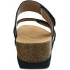 imageDansko Maddy SlipOn Wedge Sandal for Women Comfortable Wedge Shoes with Arch Support Fully Adjustable Straps with Hook ampamp Loop ClosureVersatile Casual to Dressy Footwear Lightweight Rubber OutsoleBlack