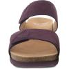 imageDansko Maddy SlipOn Wedge Sandal for Women Comfortable Wedge Shoes with Arch Support Fully Adjustable Straps with Hook ampamp Loop ClosureVersatile Casual to Dressy Footwear Lightweight Rubber OutsolePurple