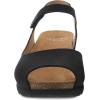 imageDansko Marcy SlipOn Wedge Sandal for Women  Comfortable Wedge Shoes with Arch Support Adjustable Hook ampamp Loop Strap  Versatile Casual to Dressy Footwear  Lightweight Rubber OutsoleBlack