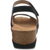 imageDansko Marcy SlipOn Wedge Sandal for Women  Comfortable Wedge Shoes with Arch Support Adjustable Hook ampamp Loop Strap  Versatile Casual to Dressy Footwear  Lightweight Rubber OutsoleBlack