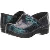 imageDansko Professional Chrome SlipOn Clogs for Women  Rocker Sole and Arch Support for Comfort  Ideal for Long Standing Professionals  Food Service Healthcare ProfessionalsCosmic Patent