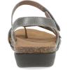 imageDansko Roslyn Sandal for Women  Memory Foam and Cork Footbed for Comfort and Arch Support  Lightweight Rubber Outsole for LongLasting Wear Versatile Casual to Dressy FootwearAntique Silver