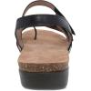 imageDansko Roslyn Sandal for Women  Memory Foam and Cork Footbed for Comfort and Arch Support  Lightweight Rubber Outsole for LongLasting Wear Versatile Casual to Dressy FootwearBlack