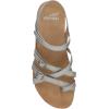 imageDansko Roslyn Sandal for Women  Memory Foam and Cork Footbed for Comfort and Arch Support  Lightweight Rubber Outsole for LongLasting Wear Versatile Casual to Dressy FootwearAntique Silver