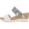 imageDansko Shannon SlipOn Wedge Sandal for Women  CorkEVA Wedge with Arch Support Fully Adjustable StrapsVersatile Casual to Dressy FootwearSnake Ivory