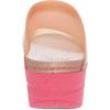 imageDansko Sonja Translucent Slipon Mule Clog for Women  AntiFatigue Rocker Bottom Promotes Forward Foot Motion  JellySoft CandyColored ShellCoral
