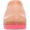 imageDansko Sonja Translucent Slipon Mule Clog for Women  AntiFatigue Rocker Bottom Promotes Forward Foot Motion  JellySoft CandyColored ShellCoral